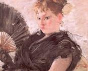 Woman with a Fan (Head of a Girl) - 贝尔特·摩里索特